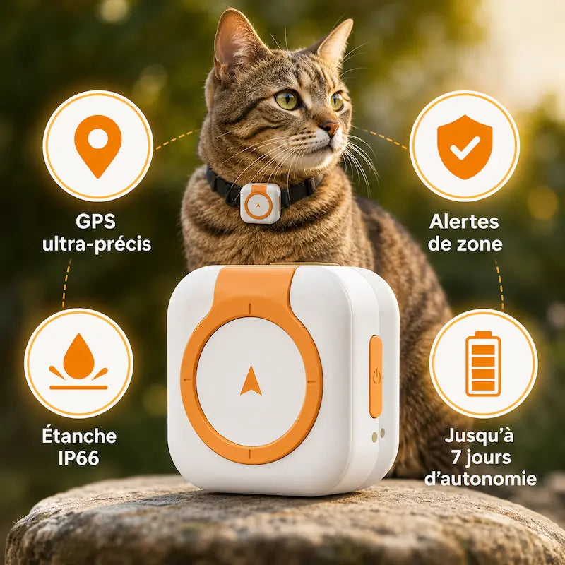 Traceur GPS 4G pour Chat - Suivi Précis et Fiable