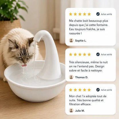 Fontaine à Eau Chat Automatique - Hydratation Continue