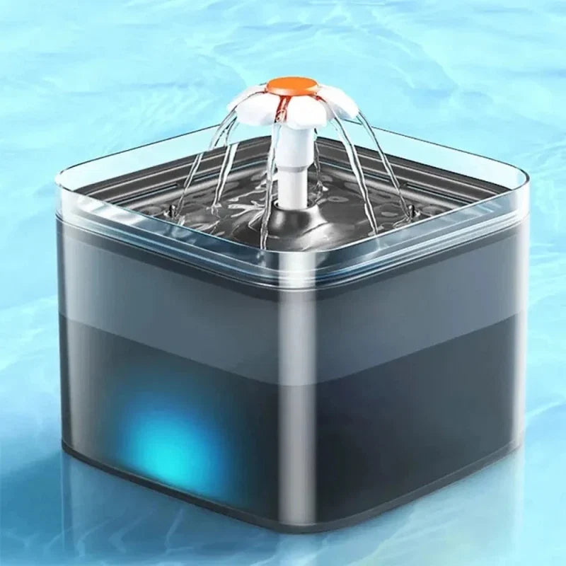 Fontaine à Eau LED pour Chat - Hydratation Nocturne