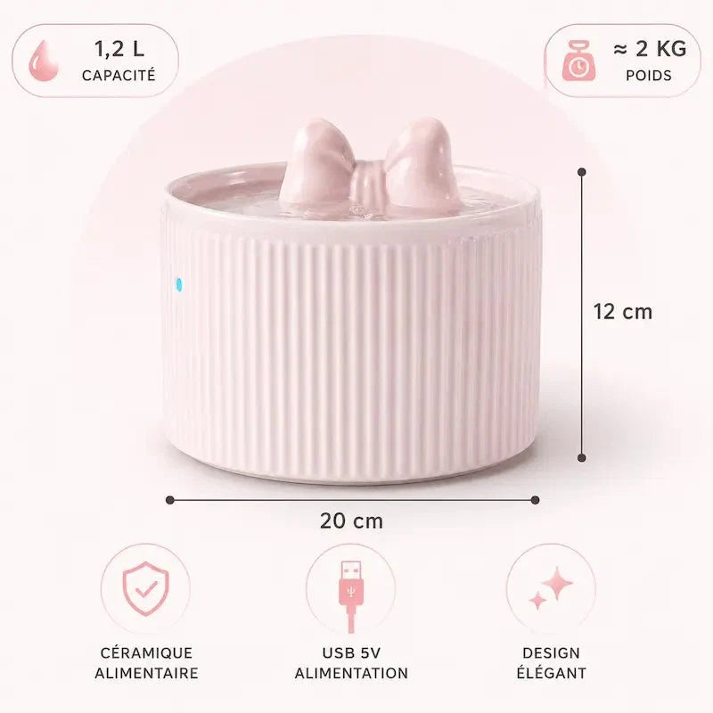 Fontaine à Eau Chat Design - Hydratation Optimale