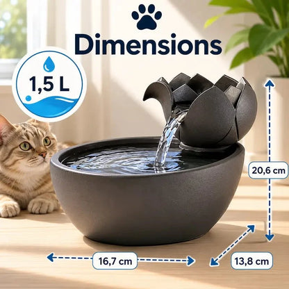 Fontaine à Eau Chat Céramique - Hydratation Facile
