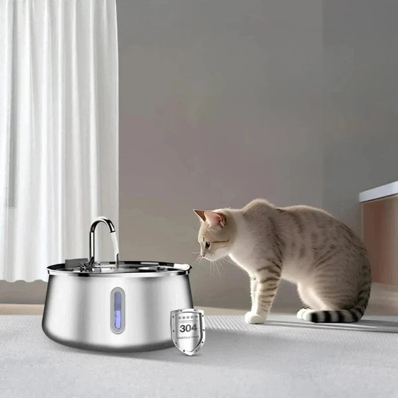 Fontaine à Eau Chat Inox 4L - Hydratation Optimale