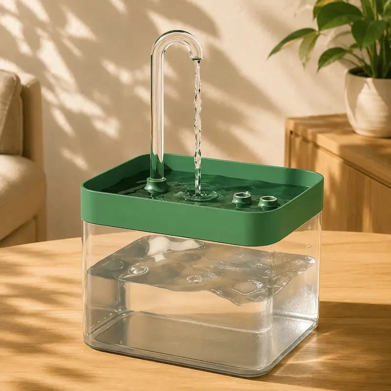 Fontaine à Eau Chat USB Transparente
