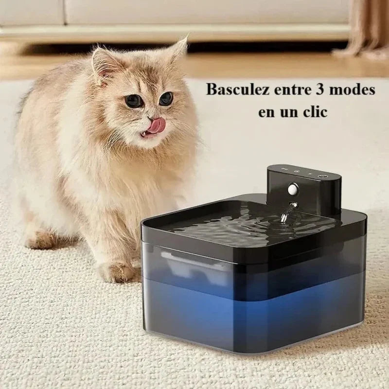 Fontaine à Eau Chat Sans Fil - Batterie Rechargeable