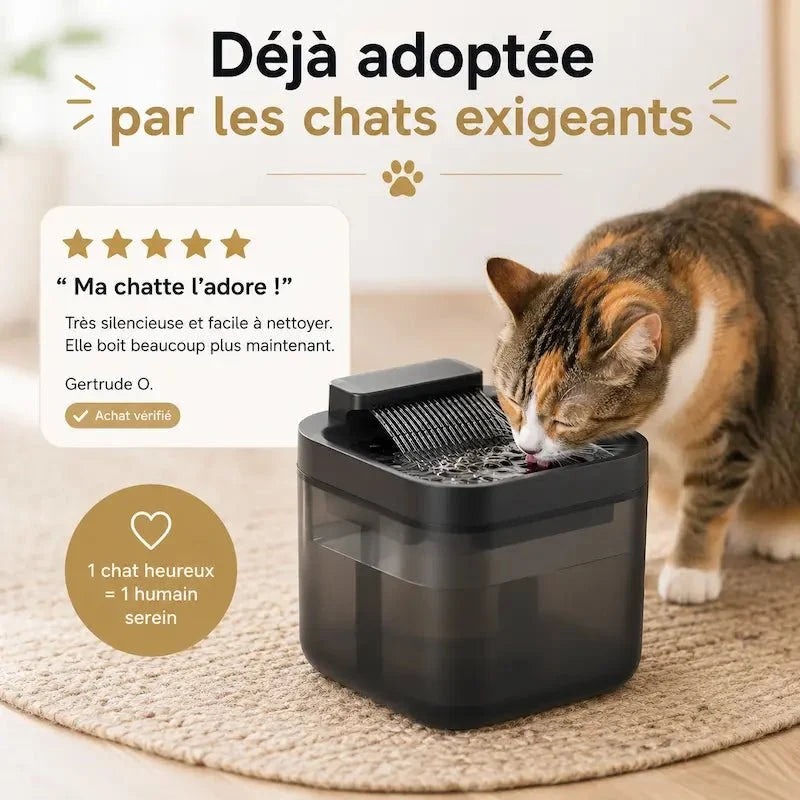 Fontaine à Eau Chat 3L Silencieuse USB