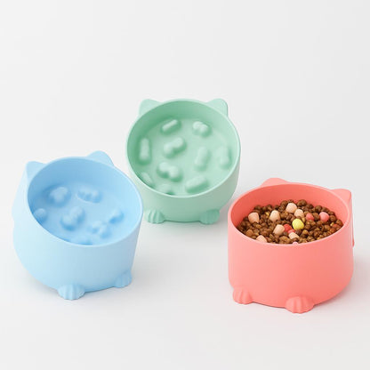 Gamelle Surélevée Anti Glouton pour Chat