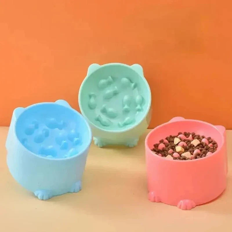 Gamelle Surélevée Anti Glouton pour Chat