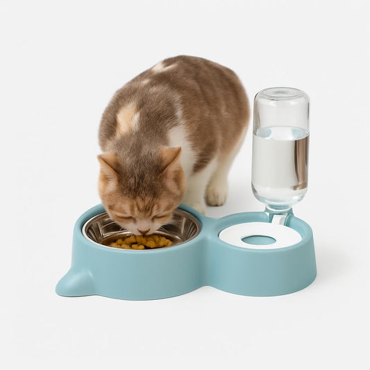 Gamelle Chat Compacte avec Bol Amovible