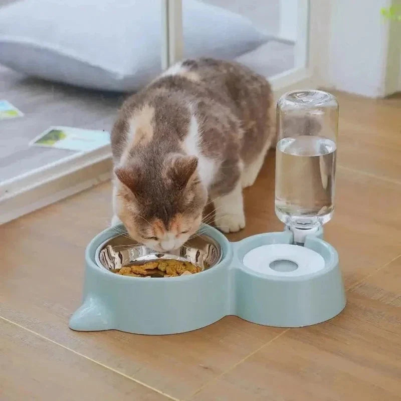 Gamelle Chat Compacte avec Bol Amovible