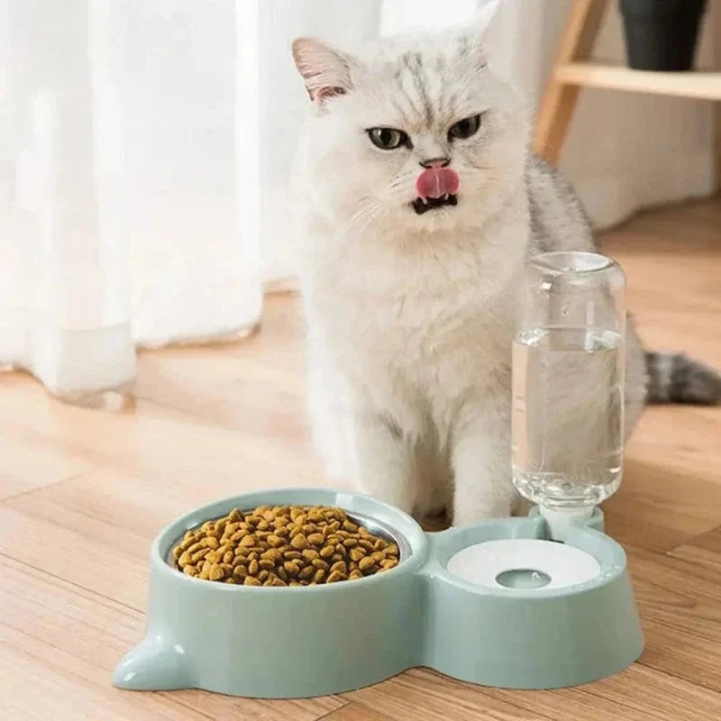 Gamelle Chat Compacte avec Bol Amovible