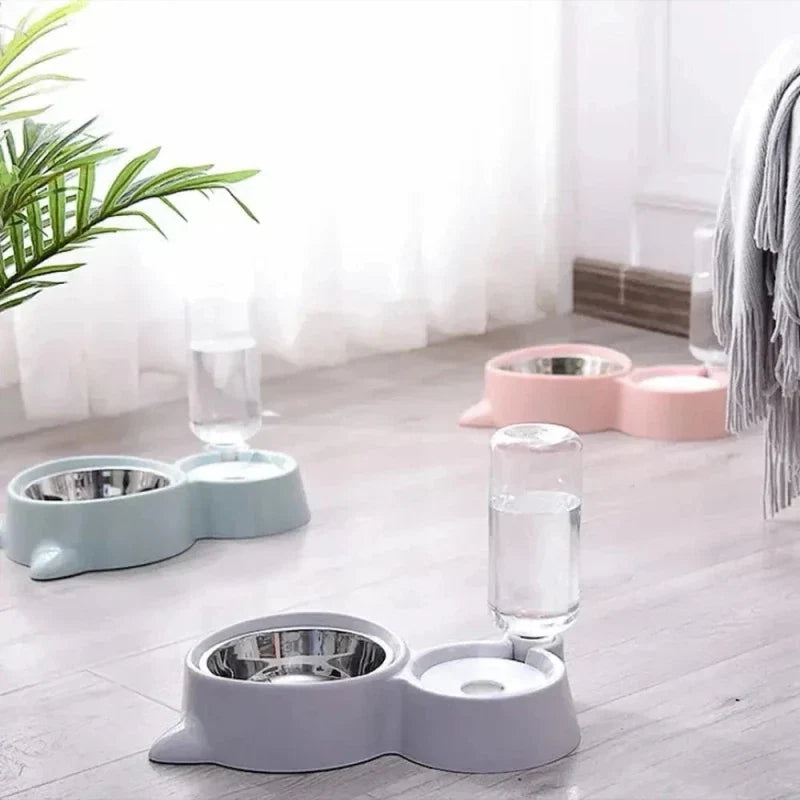 Gamelle Chat Compacte avec Bol Amovible