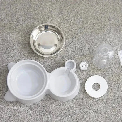 Gamelle Chat Compacte avec Bol Amovible