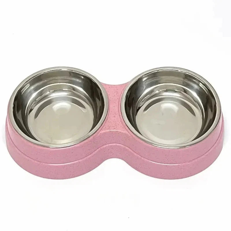 Bol Double Inox Chat - Hygiène et Durabilité