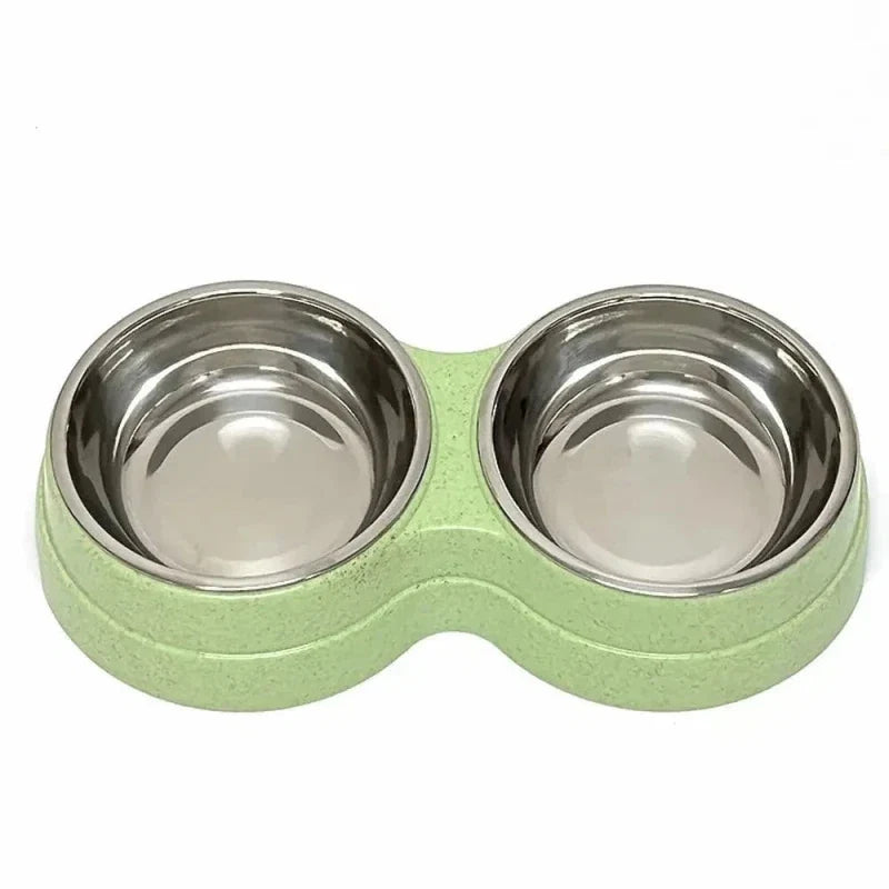 Bol Double Inox Chat - Hygiène et Durabilité