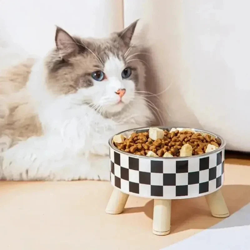 Gamelle surélevée chat - Meilleure digestion