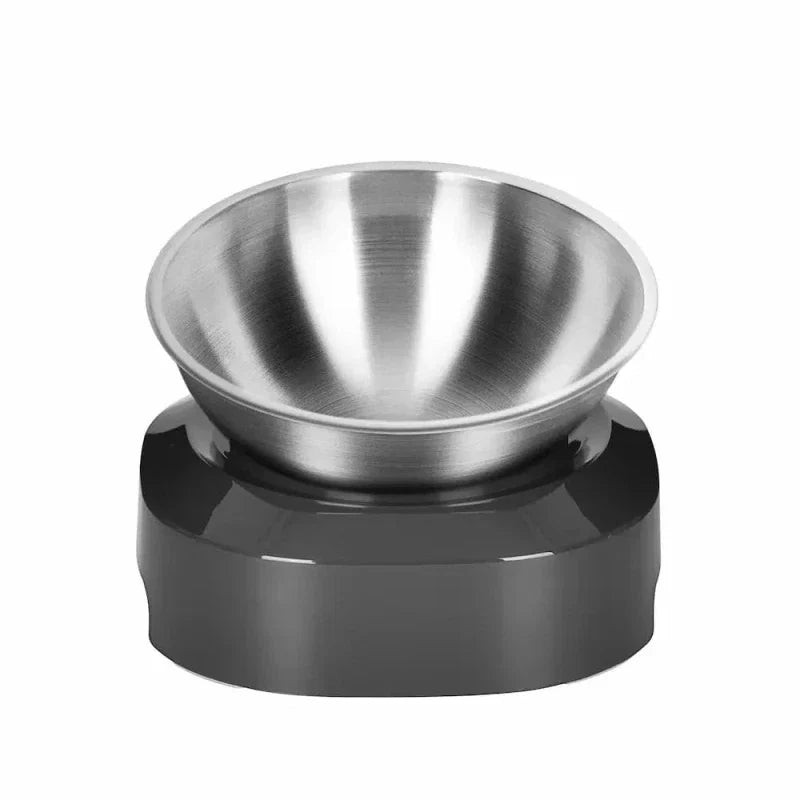 Gamelle inox surélevée pour chat - Confort et posture