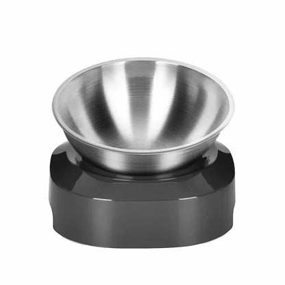 Gamelle inox surélevée pour chat - Confort et posture