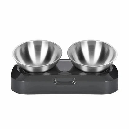 Gamelle inox surélevée pour chat - Confort et posture