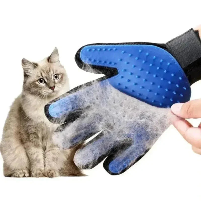 Gant Toilettage Chat - Poils Enlevés Facilement