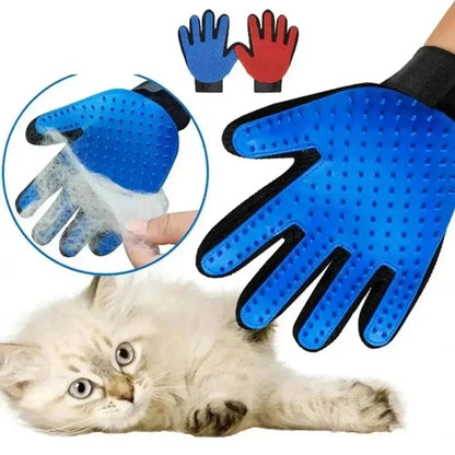 Gant Toilettage Chat - Poils Enlevés Facilement