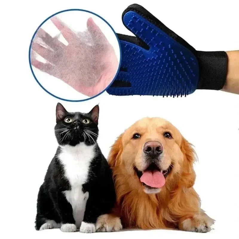Gant Toilettage Chat - Poils Enlevés Facilement