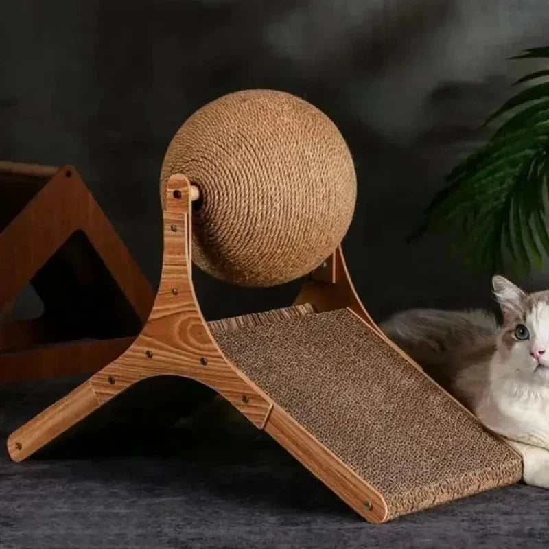 Griffoir Chat Sisal avec Boule Anti-Stress