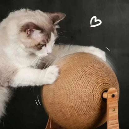 Griffoir Chat Sisal avec Boule Anti-Stress