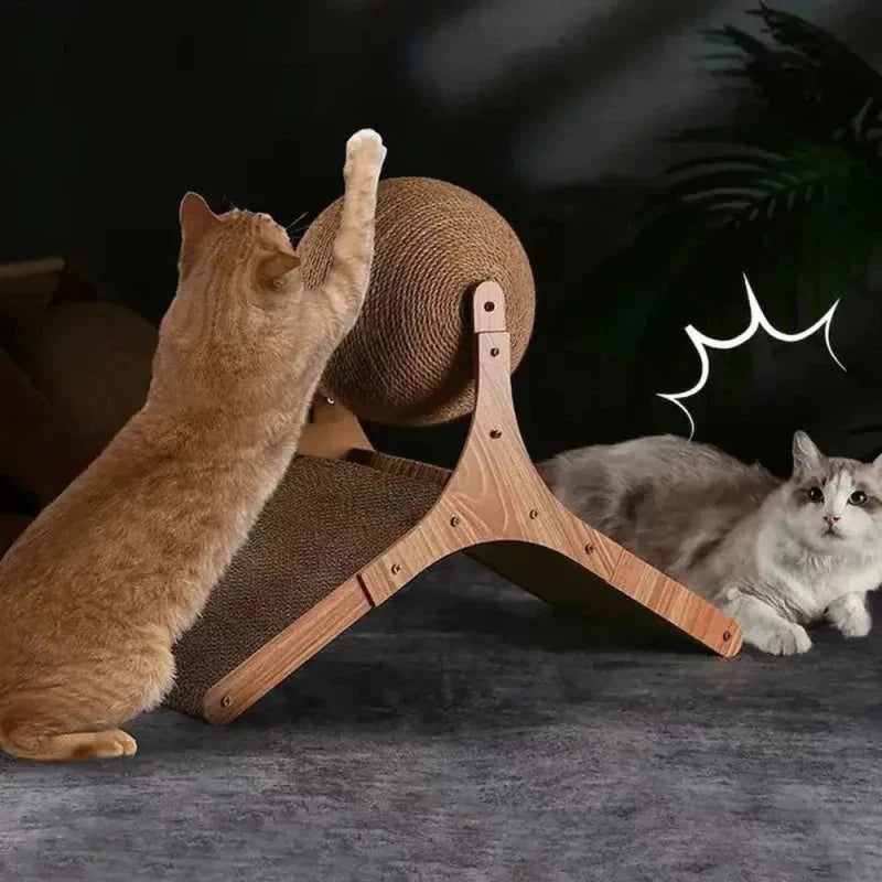 Griffoir Chat Sisal avec Boule Anti-Stress