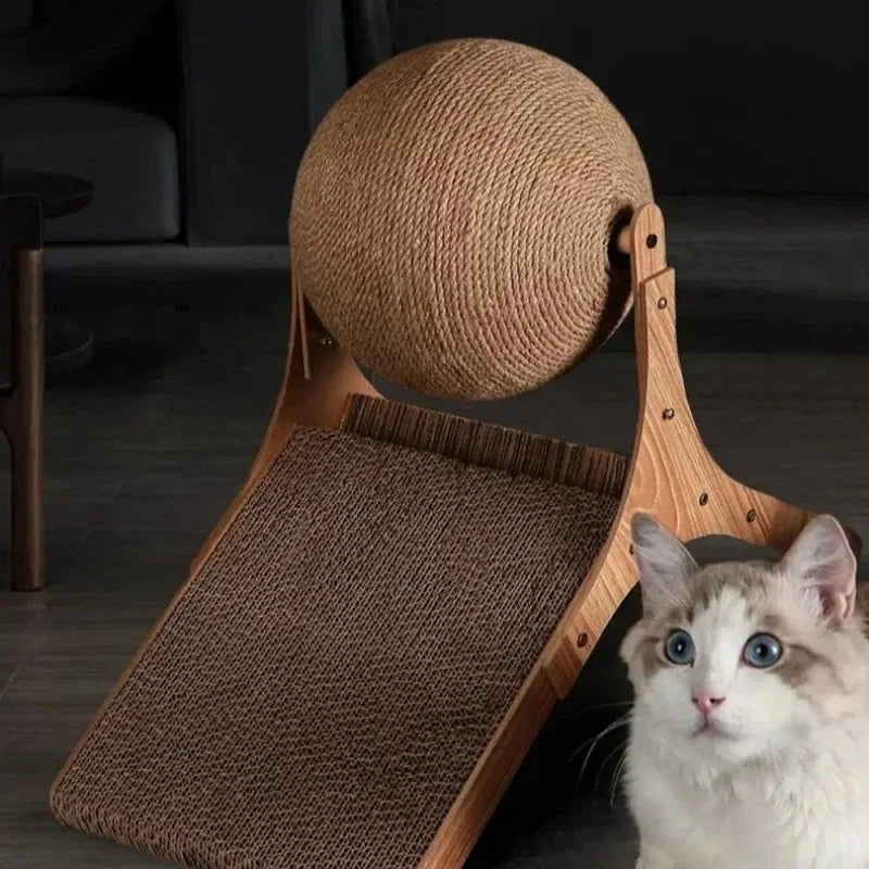 Griffoir Chat Sisal avec Boule Anti-Stress