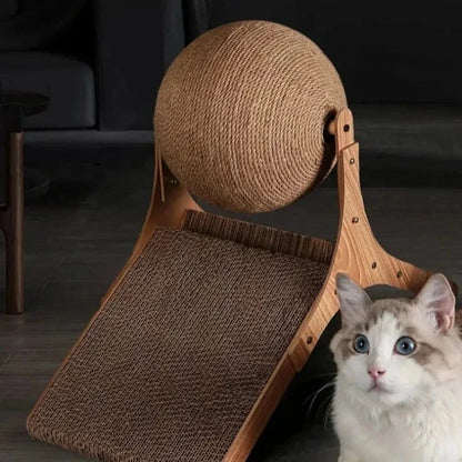 Griffoir Chat Sisal avec Boule Anti-Stress