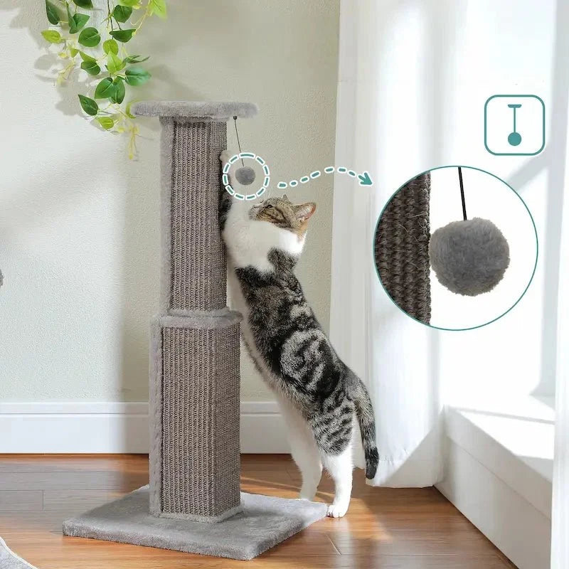 Griffoir Chat Robuste avec Jouet Sisal
