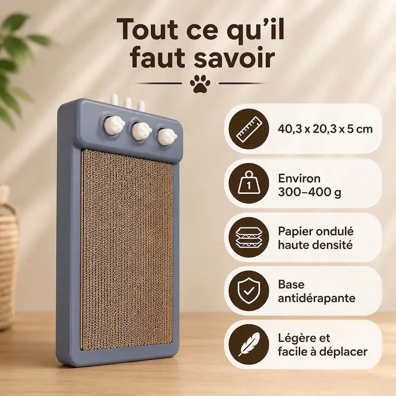 Griffoir Chat Compact - Base Antidérapante