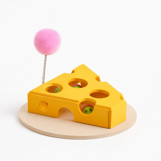 Jouet fromage interactif chat - Stimulation assurée
