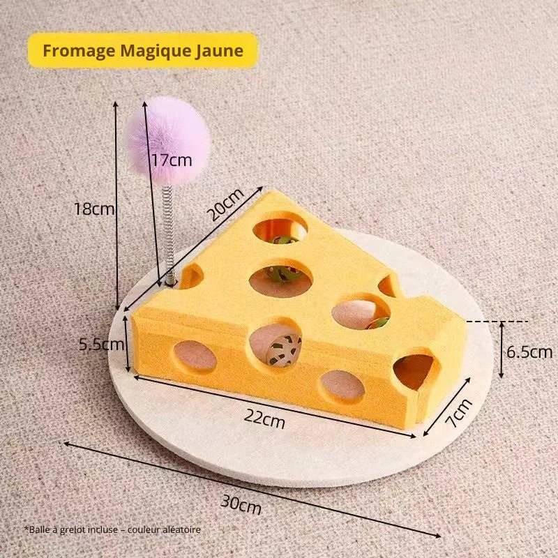 Jouet fromage interactif chat - Stimulation assurée