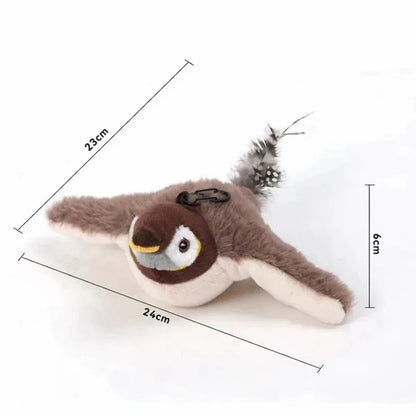 Oiseau Volant Réaliste pour Chat - Jouet Interactif