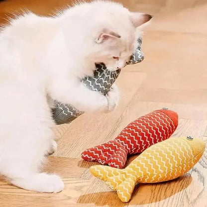Poisson Jouet Chat - Herbe à Chat Naturelle