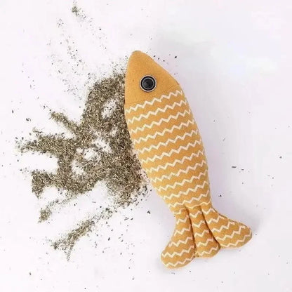 Poisson Jouet Chat - Herbe à Chat Naturelle