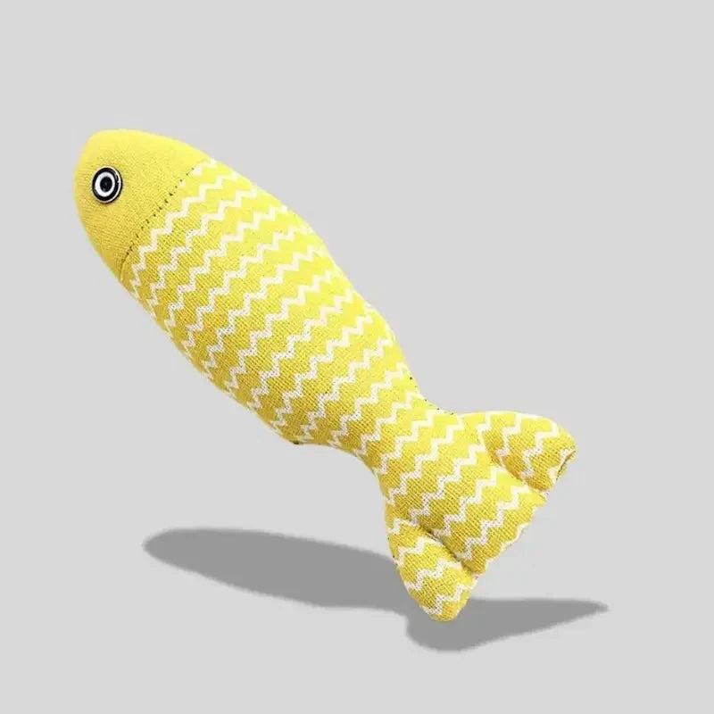 Poisson Jouet Chat - Herbe à Chat Naturelle