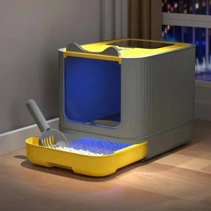 Maison de toilette chat pliable et compacte