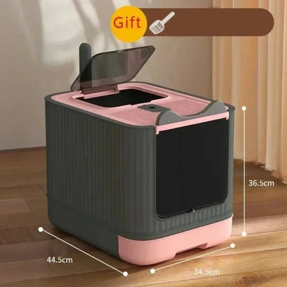 Maison de toilette chat pliable et compacte