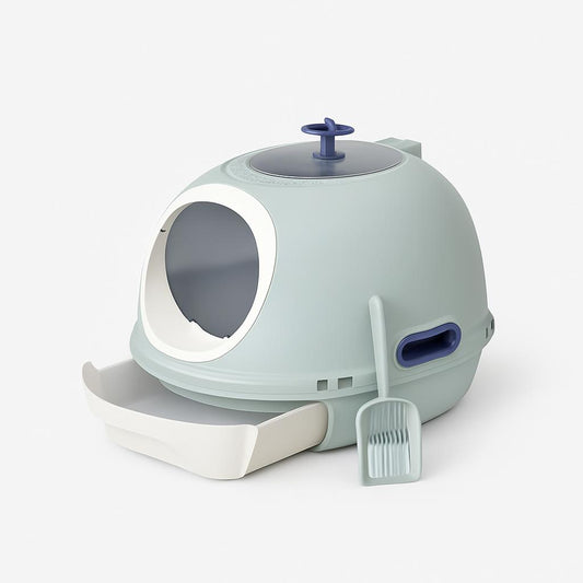 Maison de Toilette Chat avec Tiroir - Nettoyage Facile