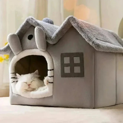 Maison en peluche pour chat - Confort et chaleur