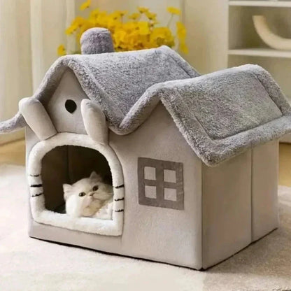 Maison en peluche pour chat - Confort et chaleur