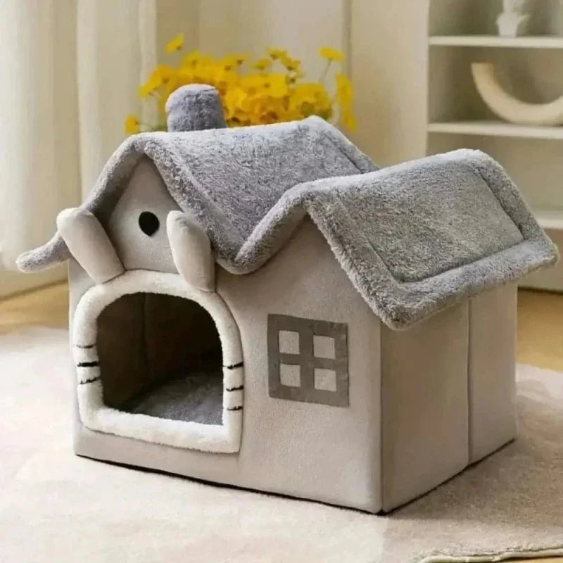 Maison en peluche pour chat - Confort et chaleur