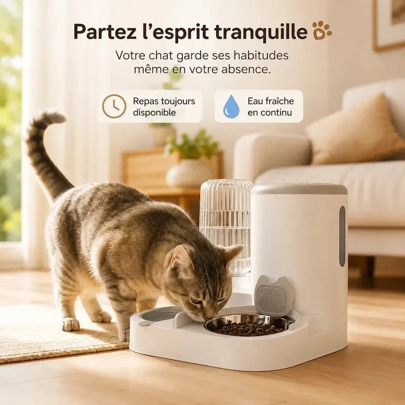 Distributeur Automatique Chat - Gamelle Inox