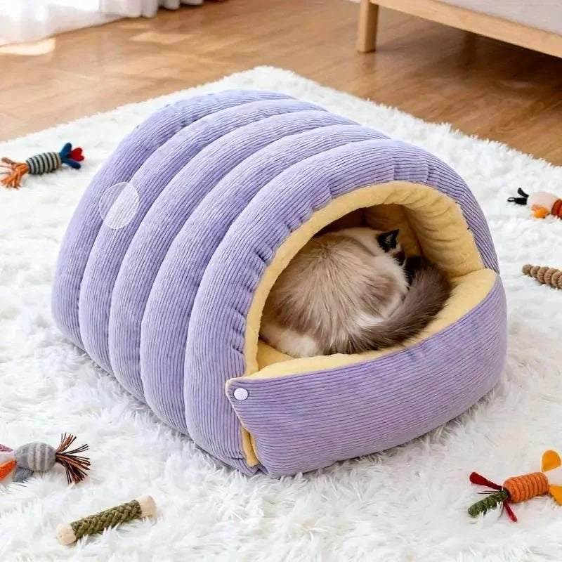 Panier Douillet pour Chat - Nid Hiver Confort