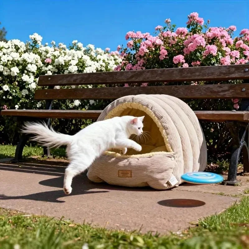 Panier Douillet pour Chat - Nid Hiver Confort