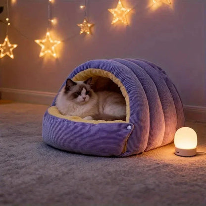Panier Douillet pour Chat - Nid Hiver Confort