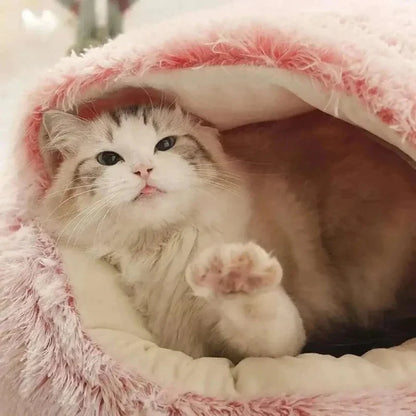 Panier Douillet en Peluche pour Chat