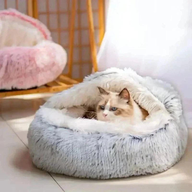 Panier Douillet en Peluche pour Chat